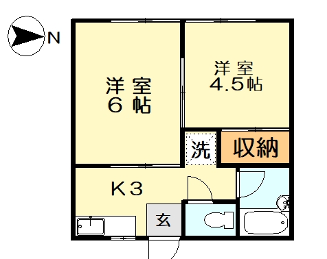 柳沢荘の間取り