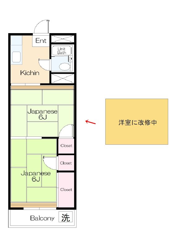 大田区矢口のマンションの間取り