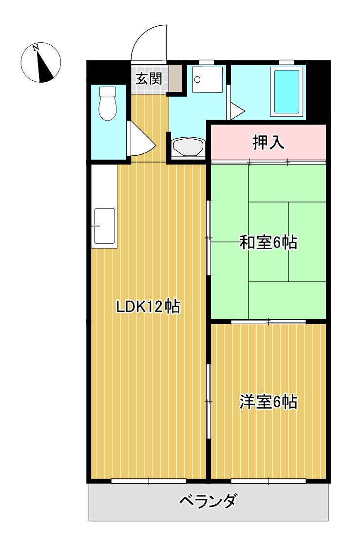 グレイスフル清和　東館の間取り