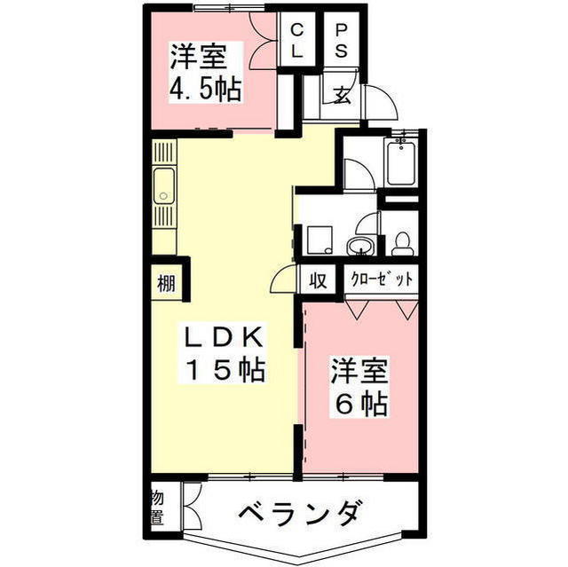 ミサトニューハイムの間取り