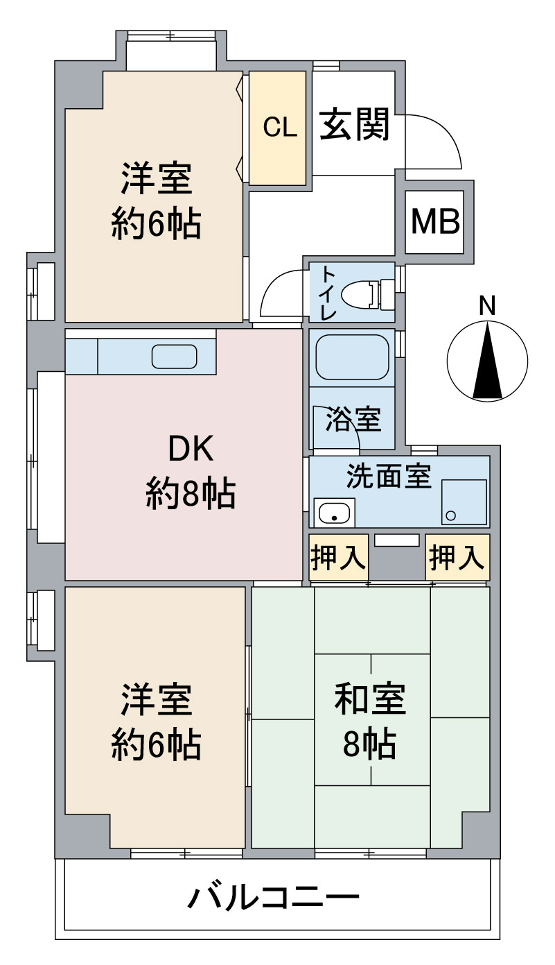 ラ．フォーレ杁ヶ池の間取り