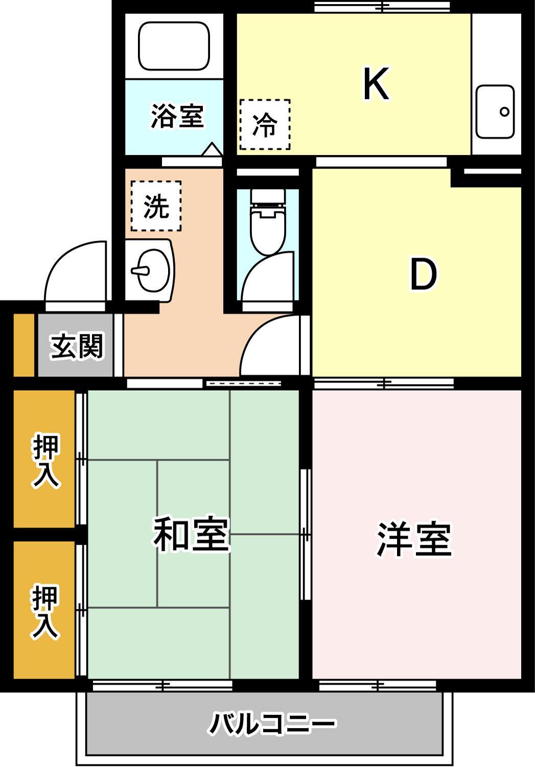 ツインコート安岡　Ｂの間取り