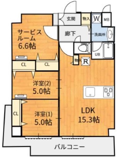 アーバングレース東松戸の間取り