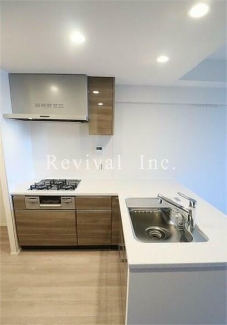 キッチン　料理のしやすいL字型システムキッチン