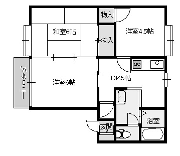 新潟県新潟市西区小針３（アパート）の賃貸物件の間取り
