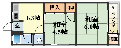 石井マンションの間取り