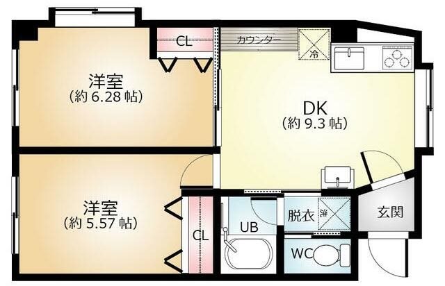 埼玉県八潮市中央１（マンション）の賃貸物件の間取り