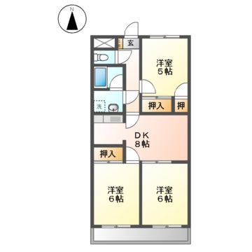 メゾンローゼの間取り