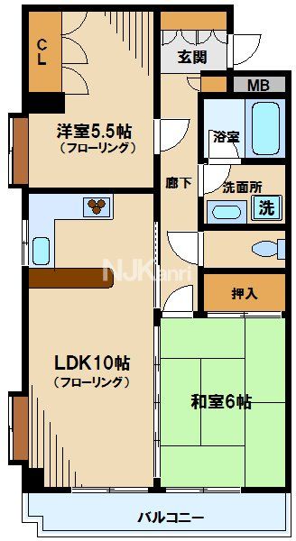 【ベルデュール武蔵野の間取り】