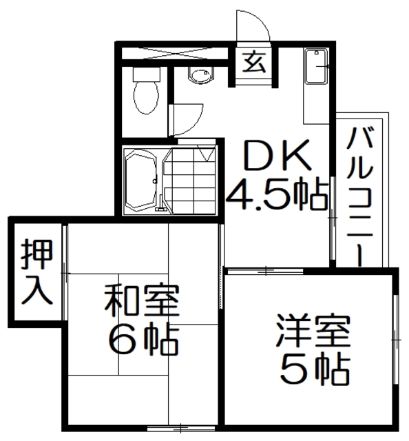 グランデ東香里IIの間取り