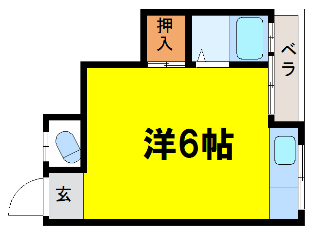 大阪市中央区農人橋のマンションの間取り