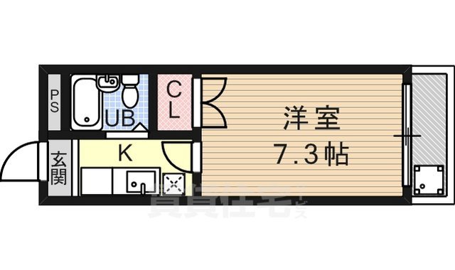 大津市平津のマンションの間取り