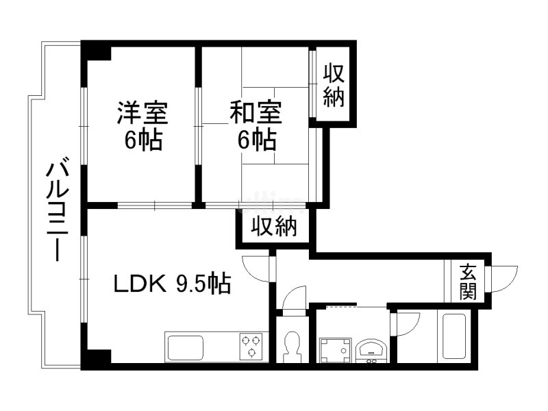 サニーパーク小坂の間取り