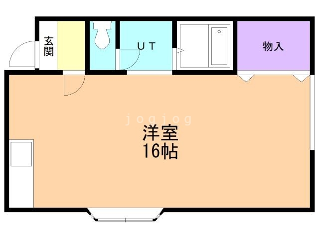 北広島市大曲南ヶ丘のアパートの間取り