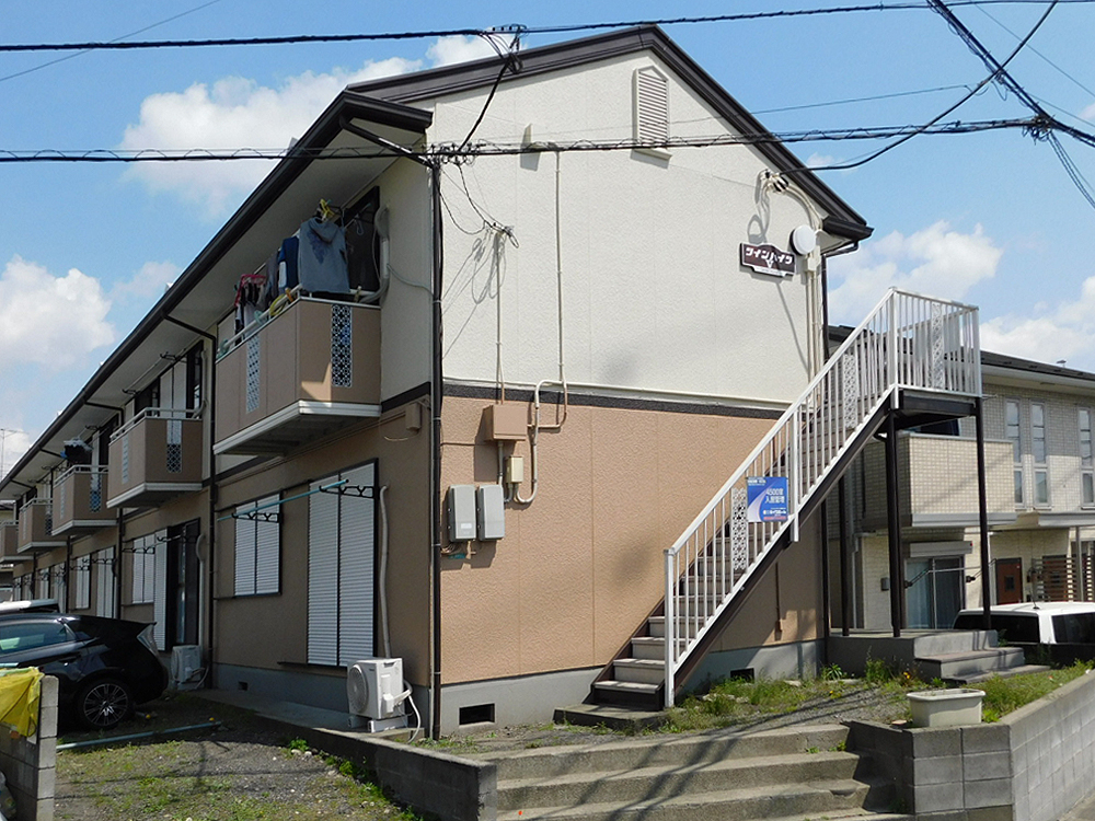 建物外観　敷0礼0で初期費用がお得！設備充実の２DK！