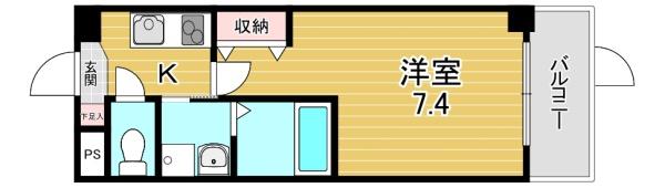 大阪市鶴見区今津南のマンションの間取り