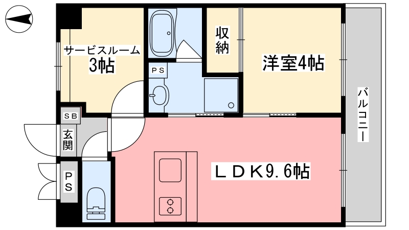 【アスティオン本町の間取り】