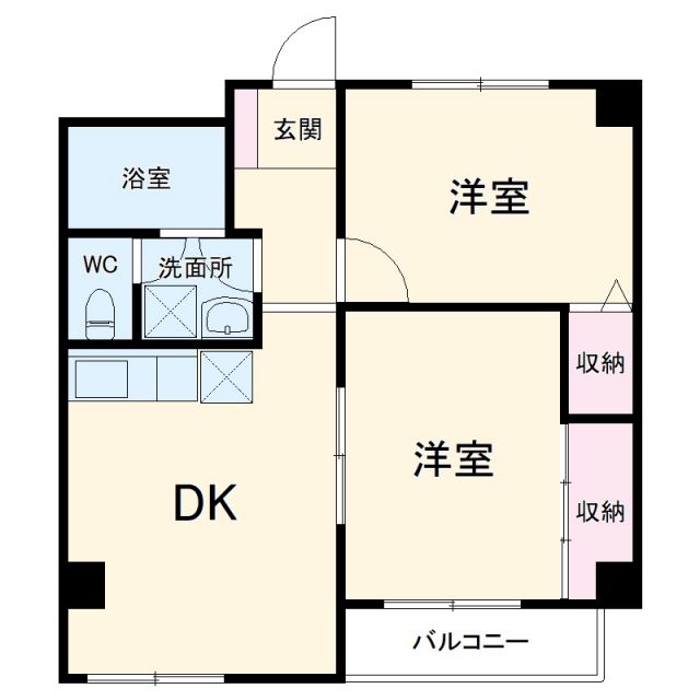 高槻市津之江町のマンションの間取り