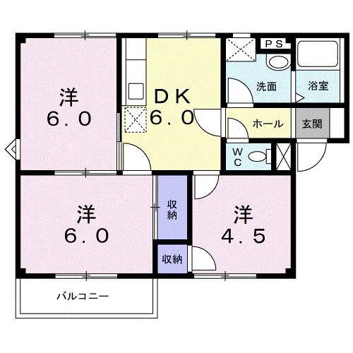 グランドシティ白樺IIの間取り