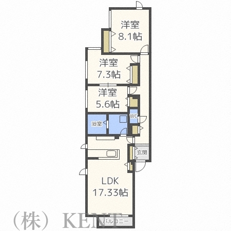 プレメゾン円山の間取り