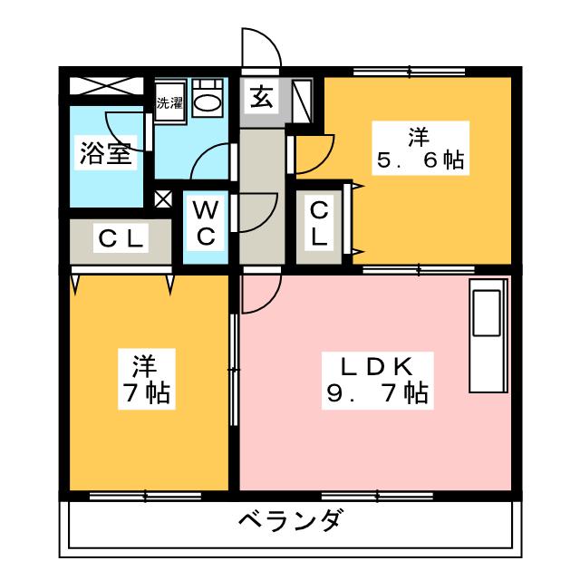 ヴィブレクレールの間取り