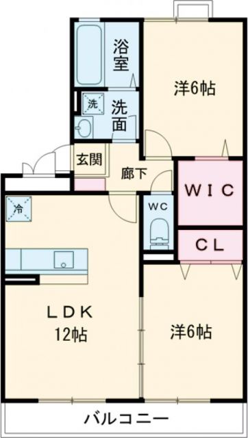 リビングタウンひたち野　Ａの間取り