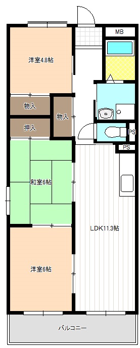 シャンブル・ポールの間取り