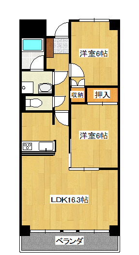 マーブル参番館の間取り