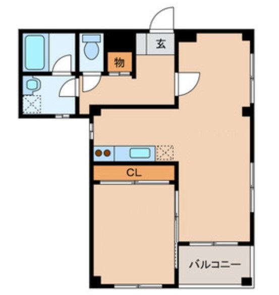 千葉市中央区院内のマンションの間取り