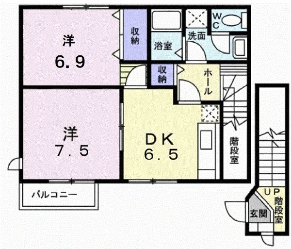 クレストールスズキＢの間取り