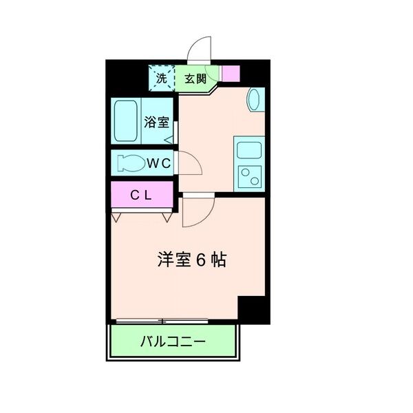 大阪市西成区岸里東のマンションの間取り