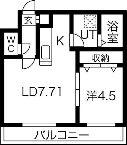 ヴォーネン幌西の間取り