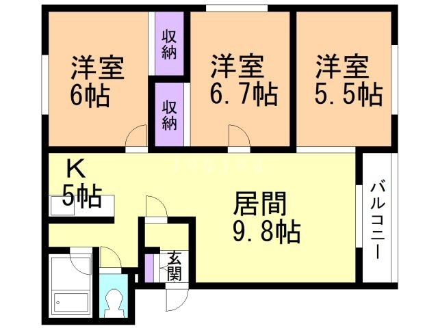 サウス３２３の間取り