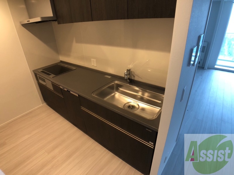 キッチン　清潔感がありお洒落なキッチンになっていました！