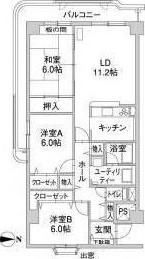 ル・ノール北9条の間取り