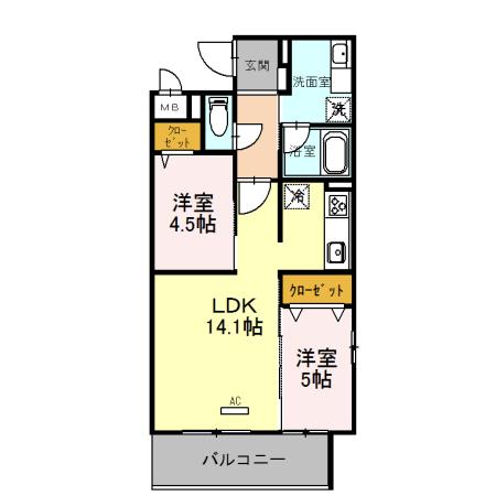 グレース桂川の間取り