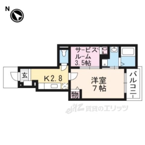 リバーサイド下田の間取り