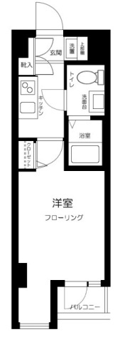 スカイコート神楽坂参番館の間取り