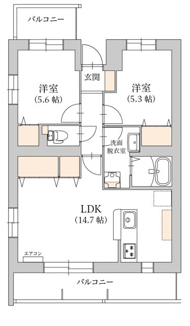 プラシードの間取り