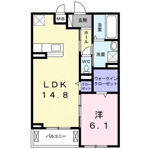 シャレムオールTの間取り