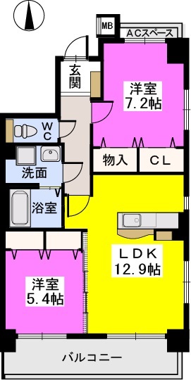 エミネンス新宮の間取り