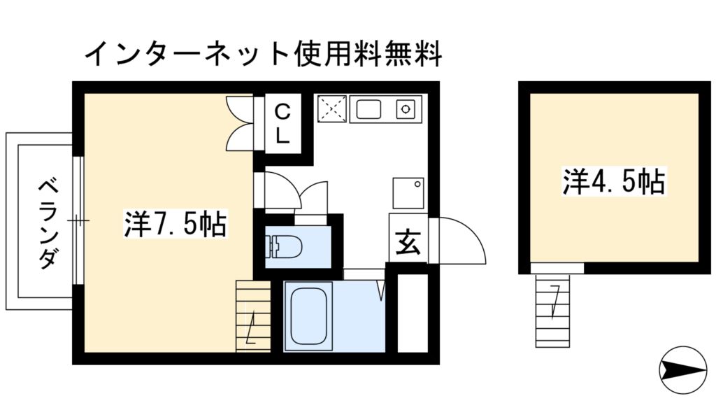 エクセレント北白川の間取り