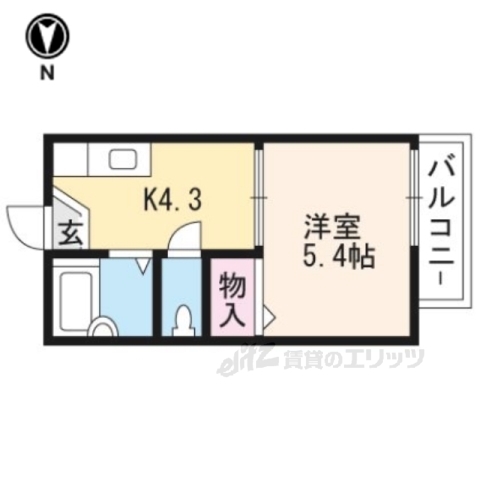 サンライフ皇子山の間取り