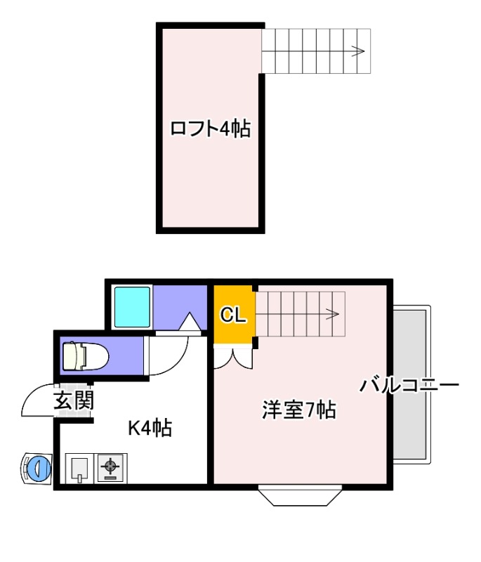 ステージア南方の間取り