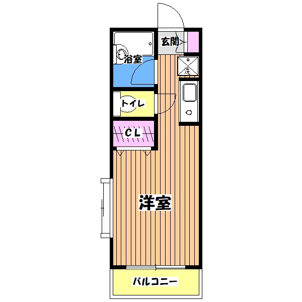 八王子市別所のマンションの間取り