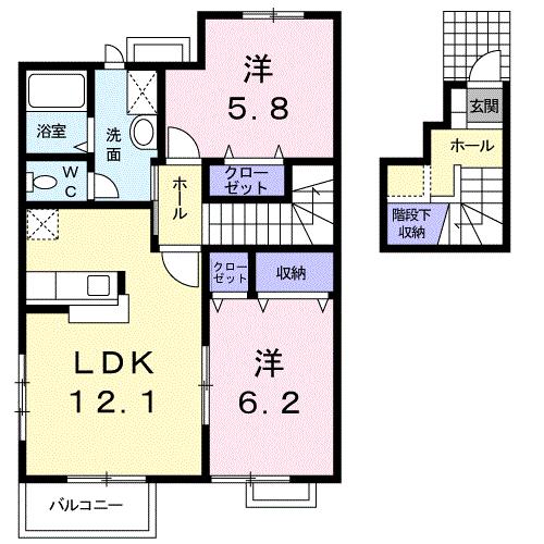 メープルIIの間取り