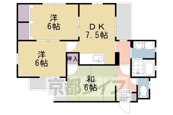 サンハイツ天神の間取り