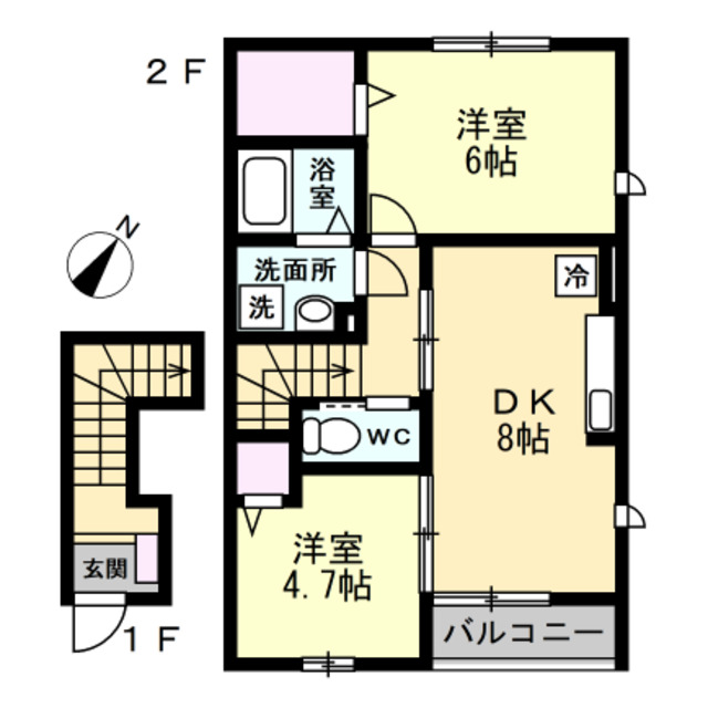 プラートIの間取り