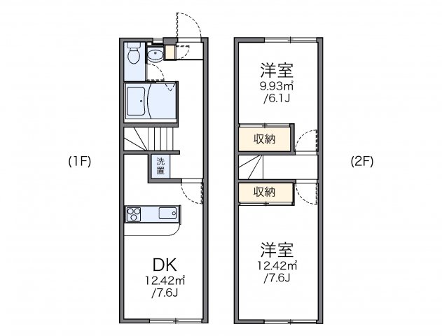 レオパレスＴｓｕｒｕｈａｒａ　２００１の間取り