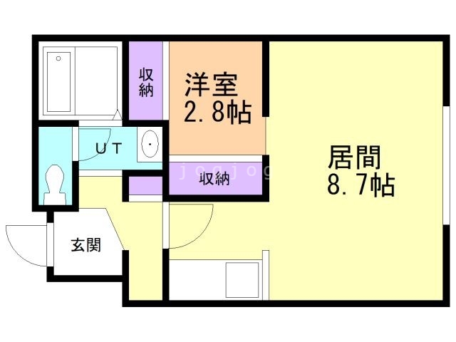 札幌市西区琴似一条のマンションの間取り